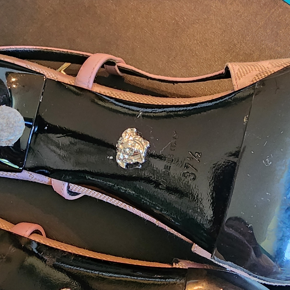 EUC Versace Pink Heels with Stiletto Design - Picture 3 of 8